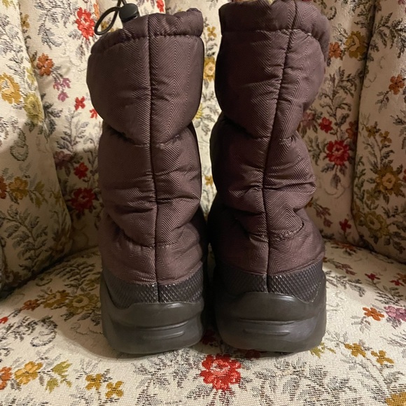 The North Face Nuptse Apres Booties 700 Fill Down Women’s Size 7 Brown Winter - Picture 3 of 6